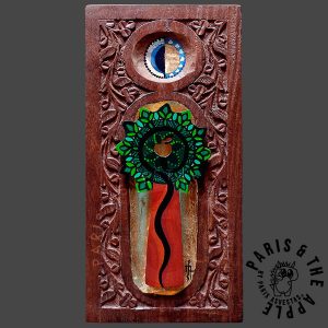 Hand-Carved Tree of Knowledge Wood Panel
